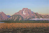 Morning light on Mount Moran